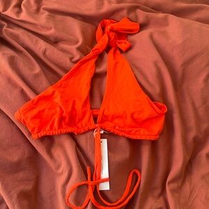 riot coral bathing suit top